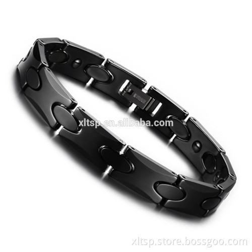 Korea hot sales black mens bracelet ceramic titanium bracelet